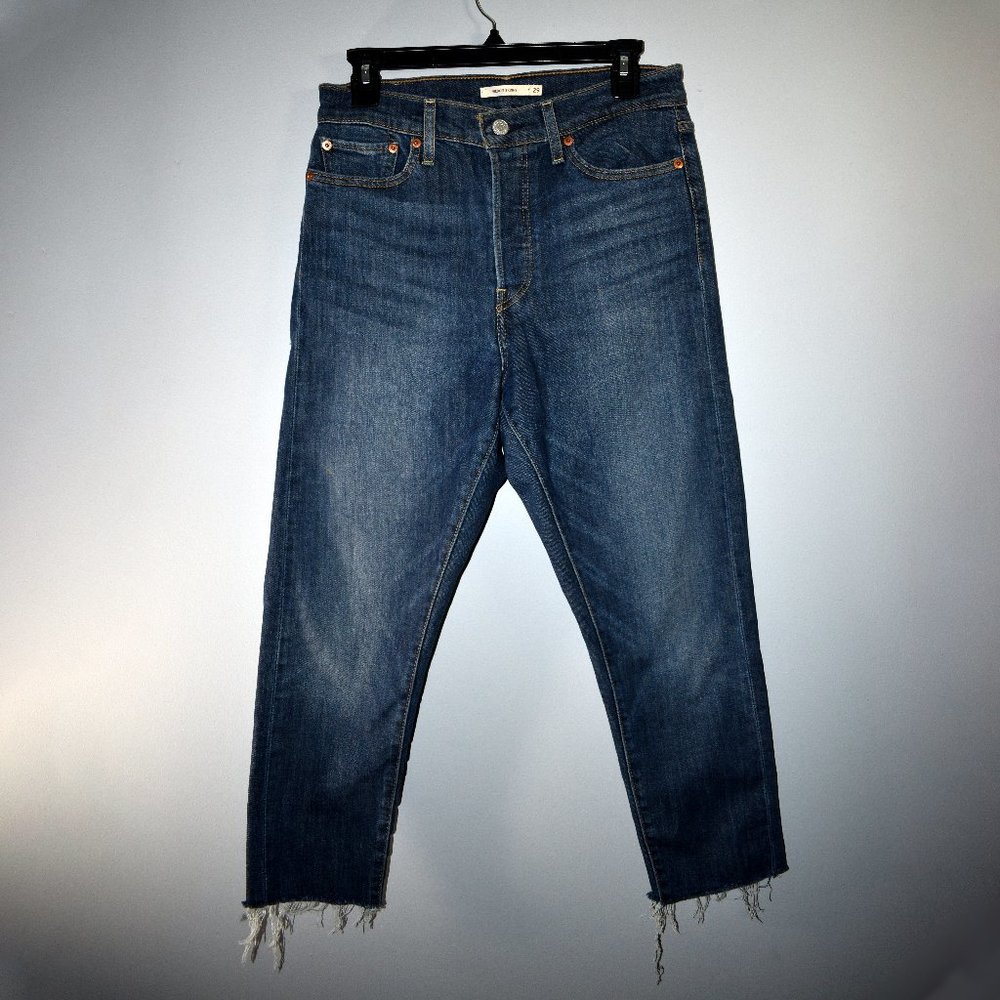 Levi Strauss Frayed Bottom Button Fly Wedge Skinny